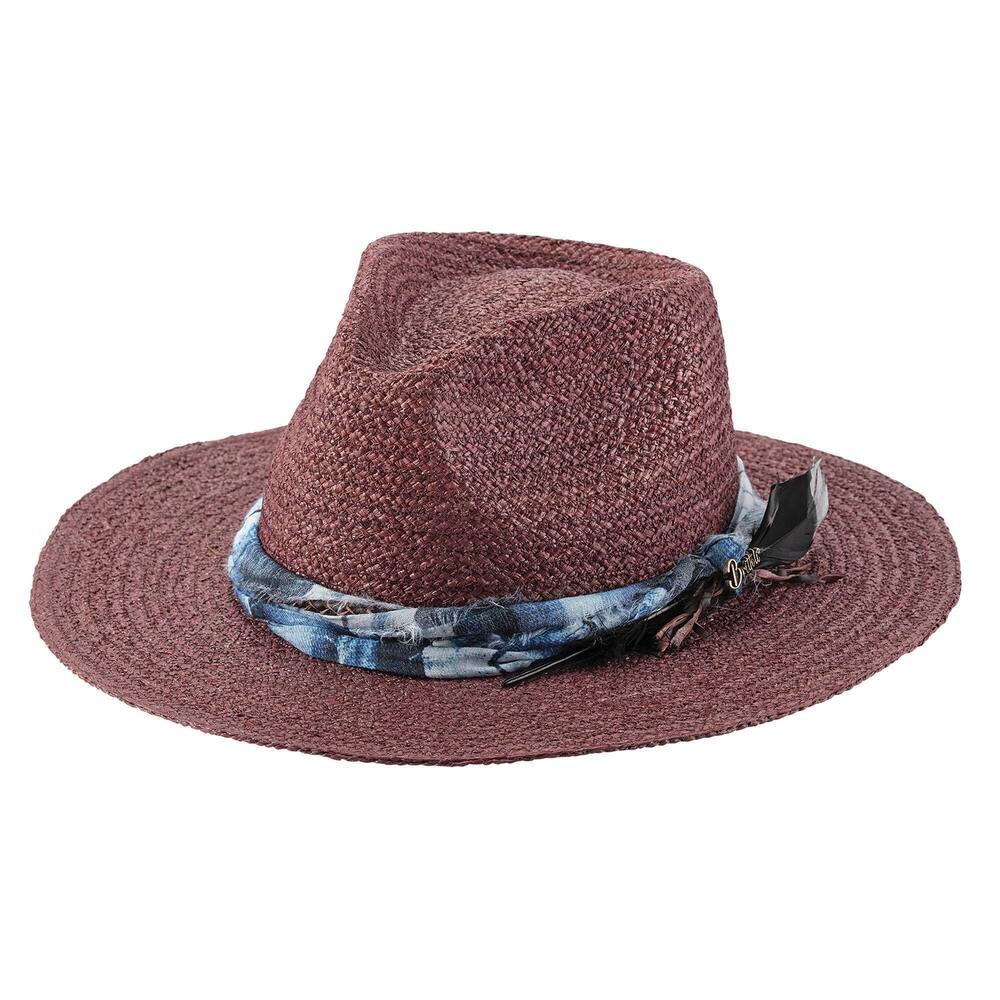 2767 Jubilee Casual Fashion Straws 3" Brim Hat in Cherry Small